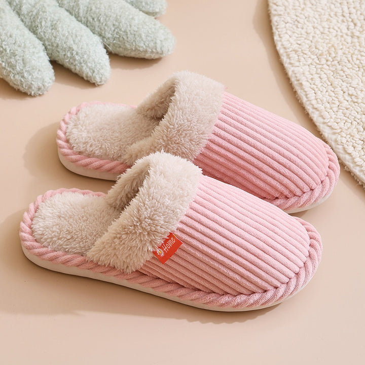 H&F Corduroy Home Slippers c