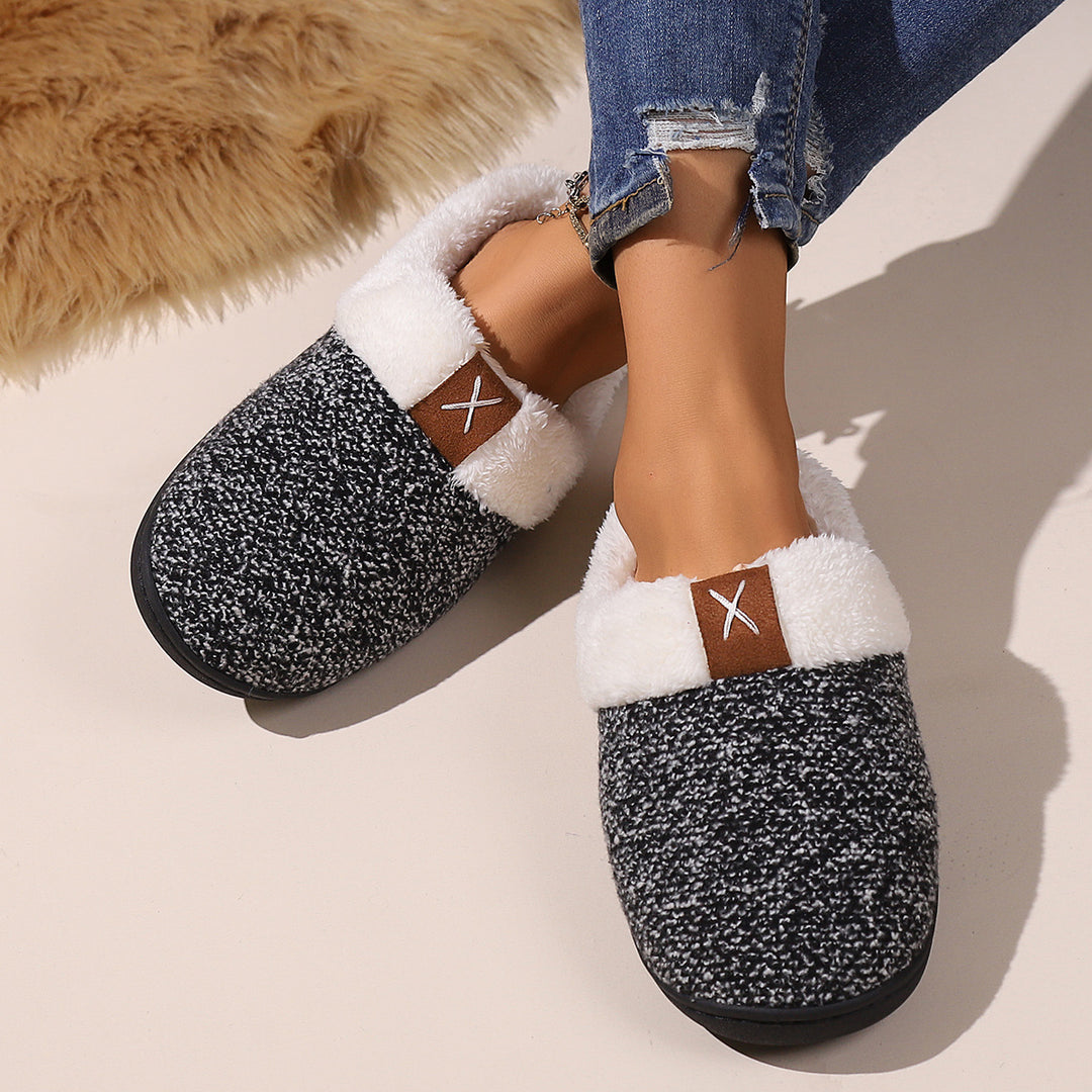 H&F Thick Plush Slippers c