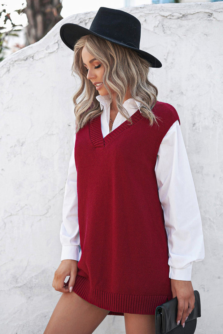H&F Solid Knit Vest c