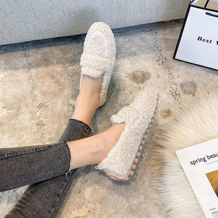 H&F Furry Flat Slippers c
