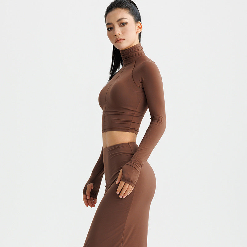 H&F Spandex Turtleneck Shirt c