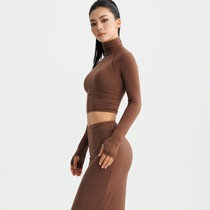 H&F Spandex Turtleneck Shirt c