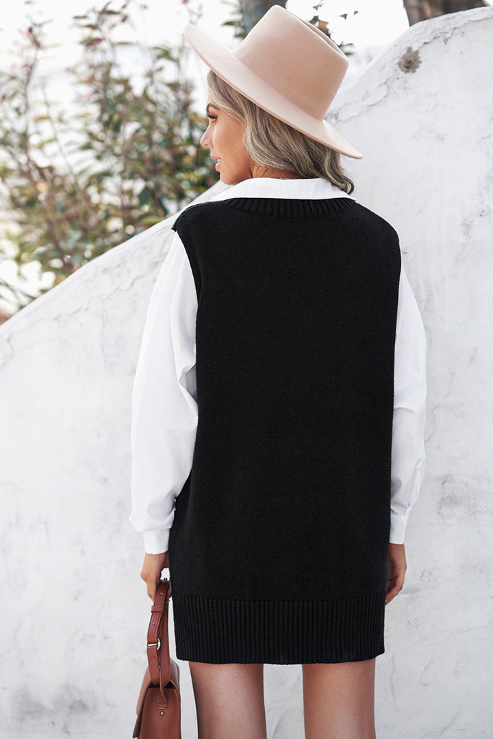 H&F Solid Knit Vest c