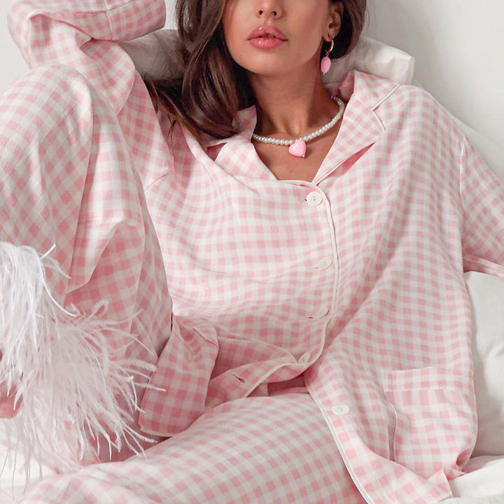 H&F Feather Pink Pajamas c