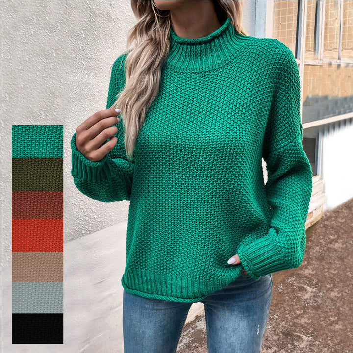 H&F Stand Collar Sweater c