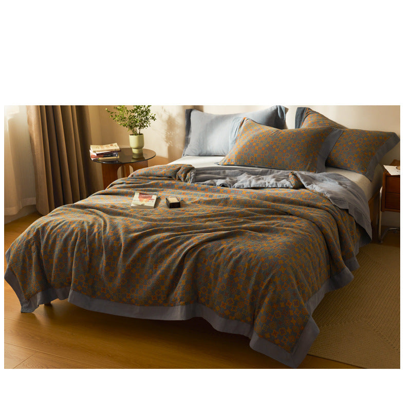 H&F — Cotton Class A Yarn-Dyed Jacquard Summer Blanket