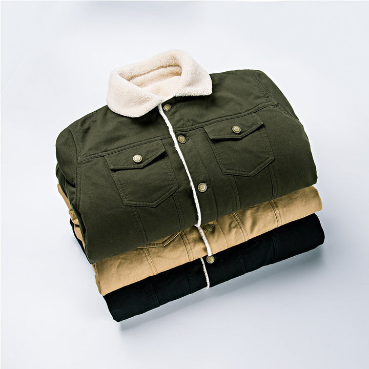 H&F Velvet Denim Jacket c