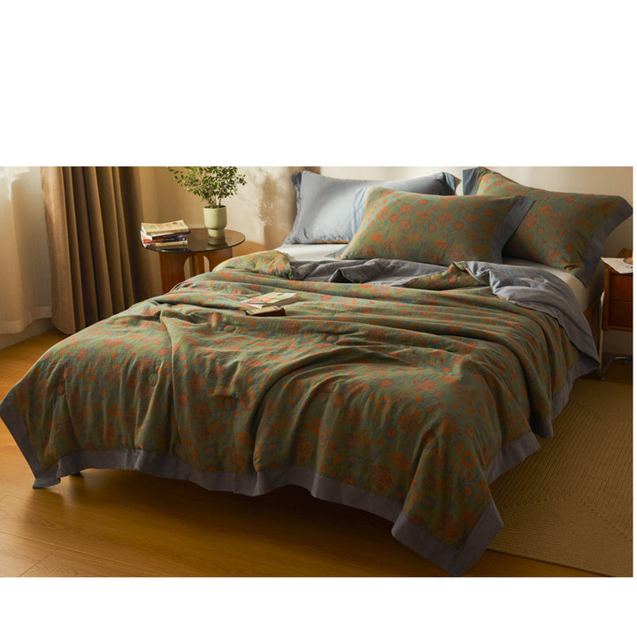 H&F — Cotton Class A Yarn-Dyed Jacquard Summer Blanket