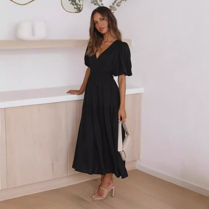 H&F Puff Sleeve Dress c