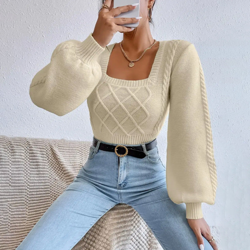 H&F Square Collar Sweater c