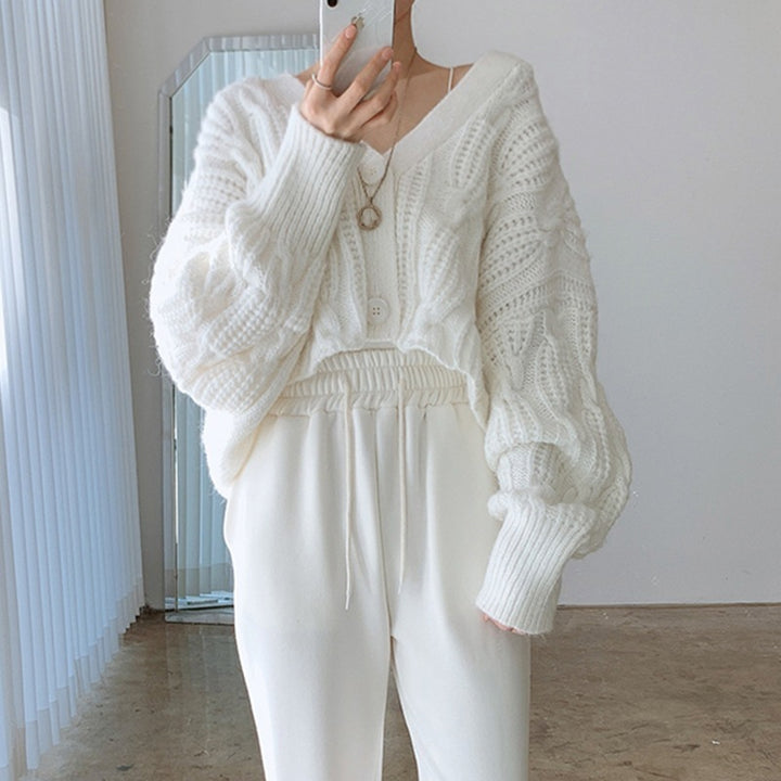 H&F Linen Pattern Cardigan c