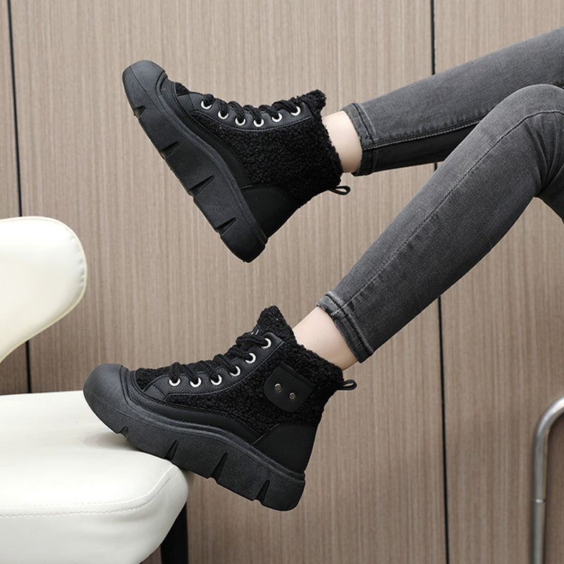H&F Lace-Up Snow Boots c