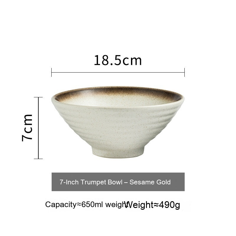 Spice-Dusted Ramen Ceramic Bowl