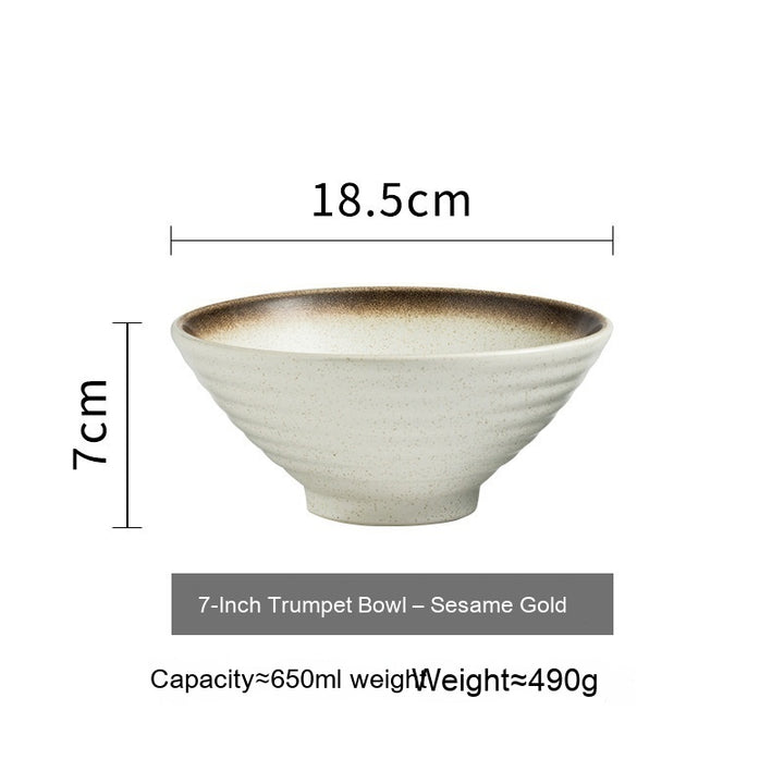 Spice-Dusted Ramen Ceramic Bowl