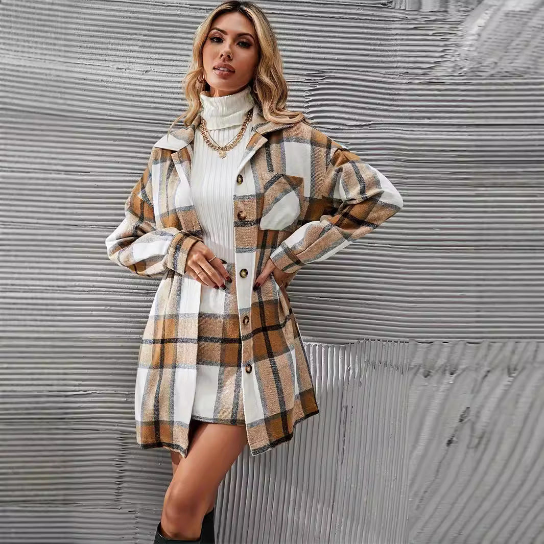H&F Woolen Plaid Suit c