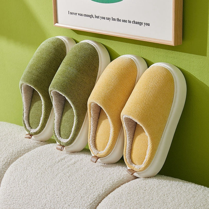H&F Velvet Cotton Slippers c