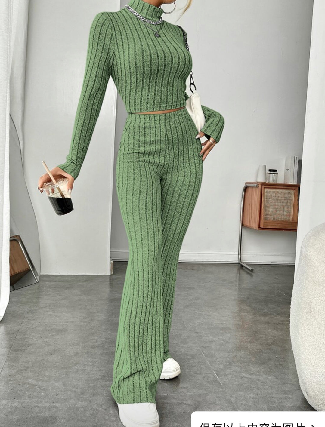 H&F Turtleneck Trouser Suit c