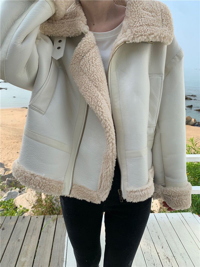 H&F Lamb Wool Coat c