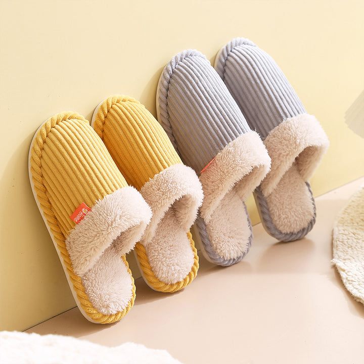 H&F Corduroy Home Slippers c