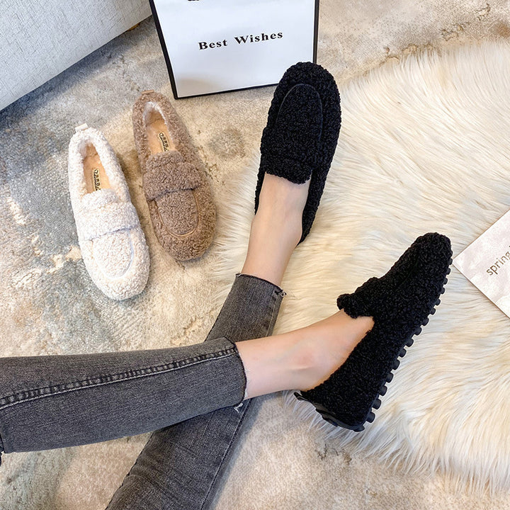 H&F Furry Flat Slippers c