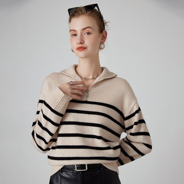 H&F Striped Cashmere Sweater c