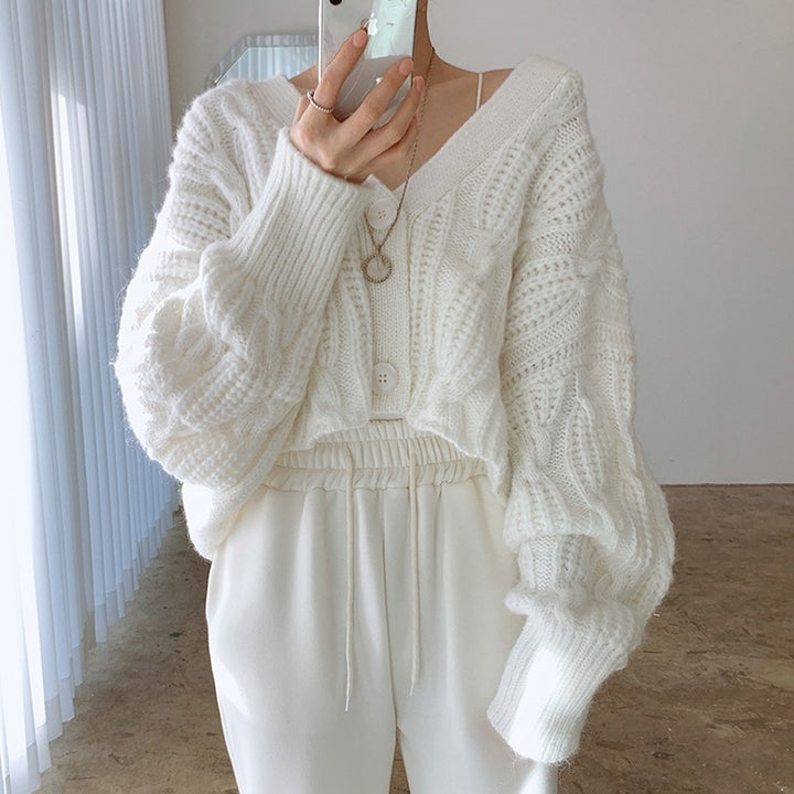H&F Linen Pattern Cardigan c