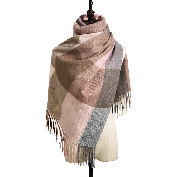H&F Cashmere Tassel Scarf c