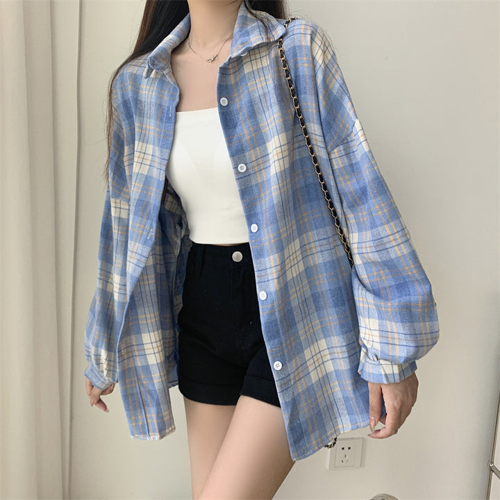 H&F Retro Plaid Shirt c