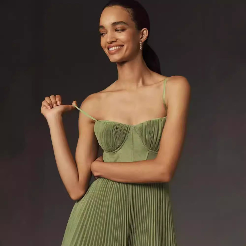 Green Ice Silk Dress