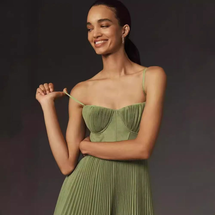 Green Ice Silk Dress