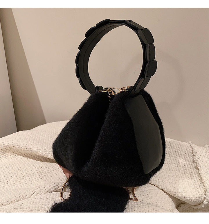 H&F Furry Small Crossbody c