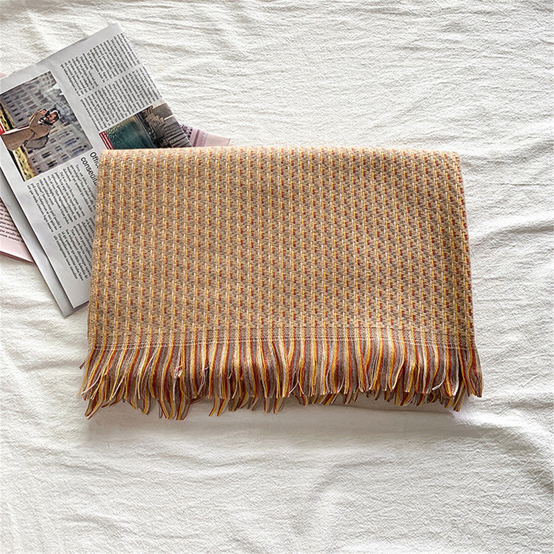 H&F Cashmere Tassel Shawl c