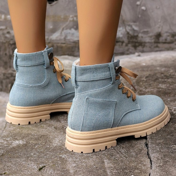 H&F Denim Cowboy Boots c