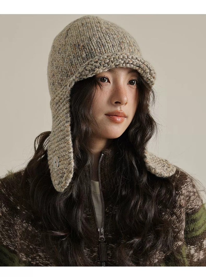 Knitted Earmuffs Hat