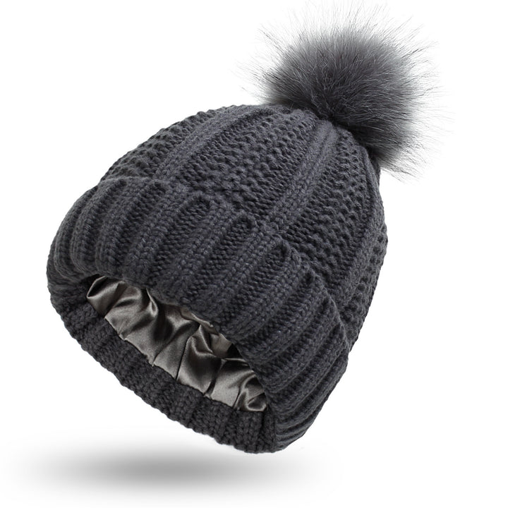 H&F Satin Pom Beanie c