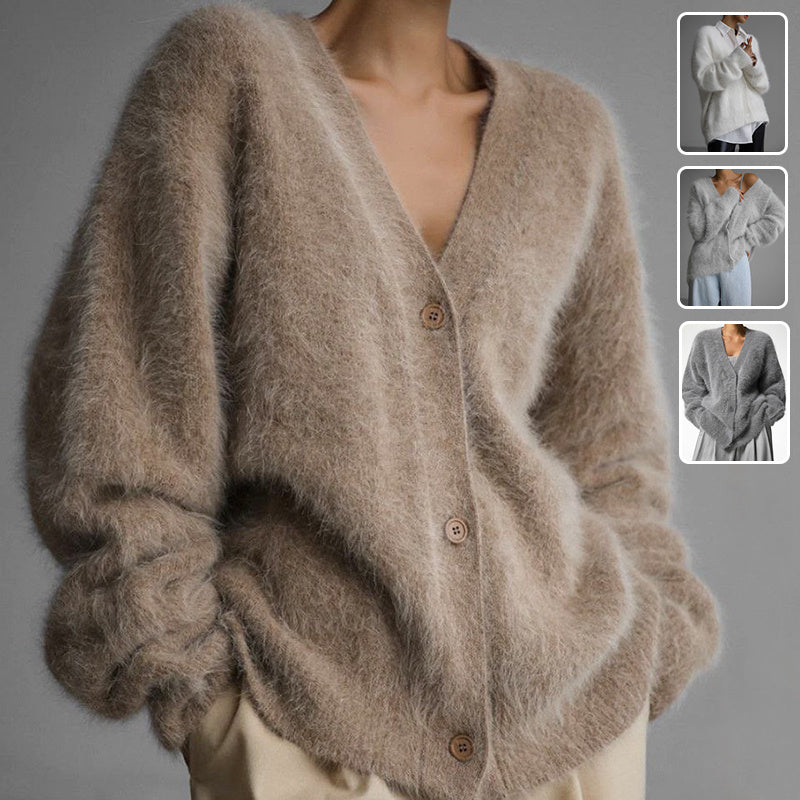 H&F V Neck Button Cardigan c