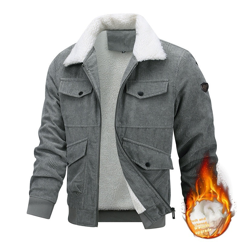 H&F Lapel Fleece Jacket c