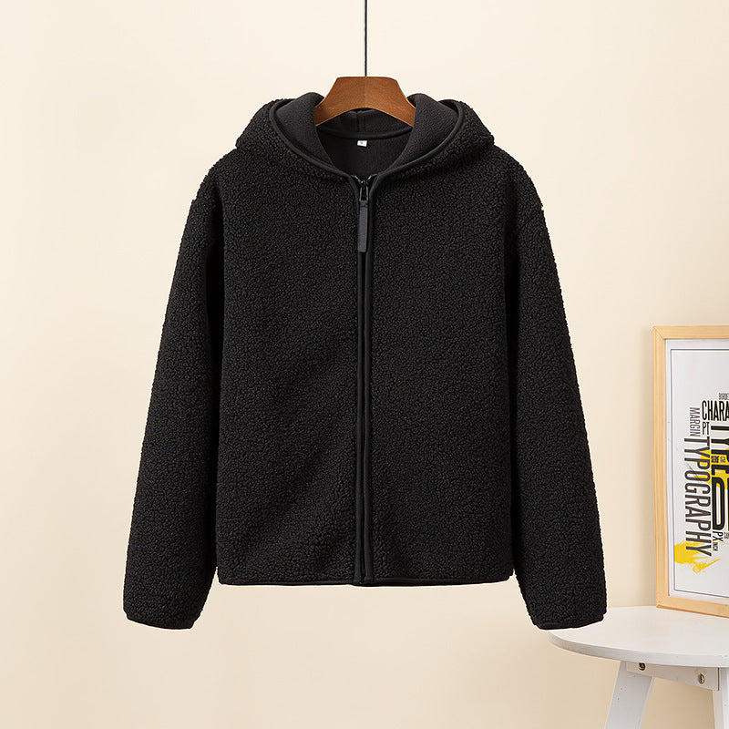 H&F Faux Cashmere Hoodie c