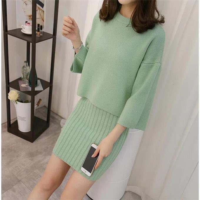 H&F Knitted Sweater Skirt c
