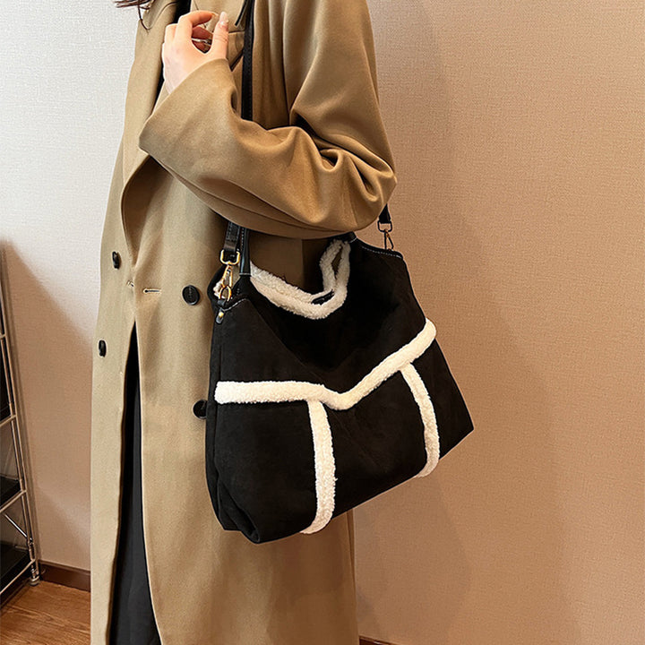 H&F Plush Suede Tote c