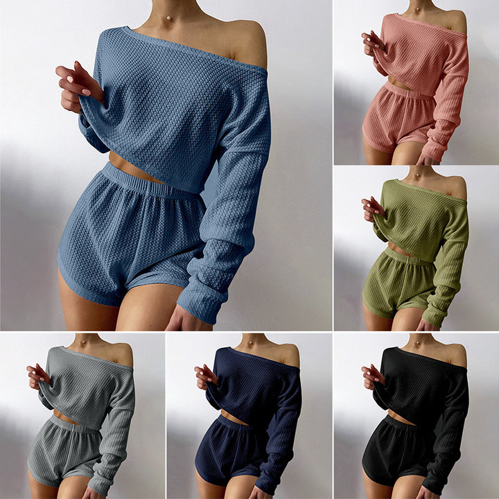 H&F Waffle Pajama Set c