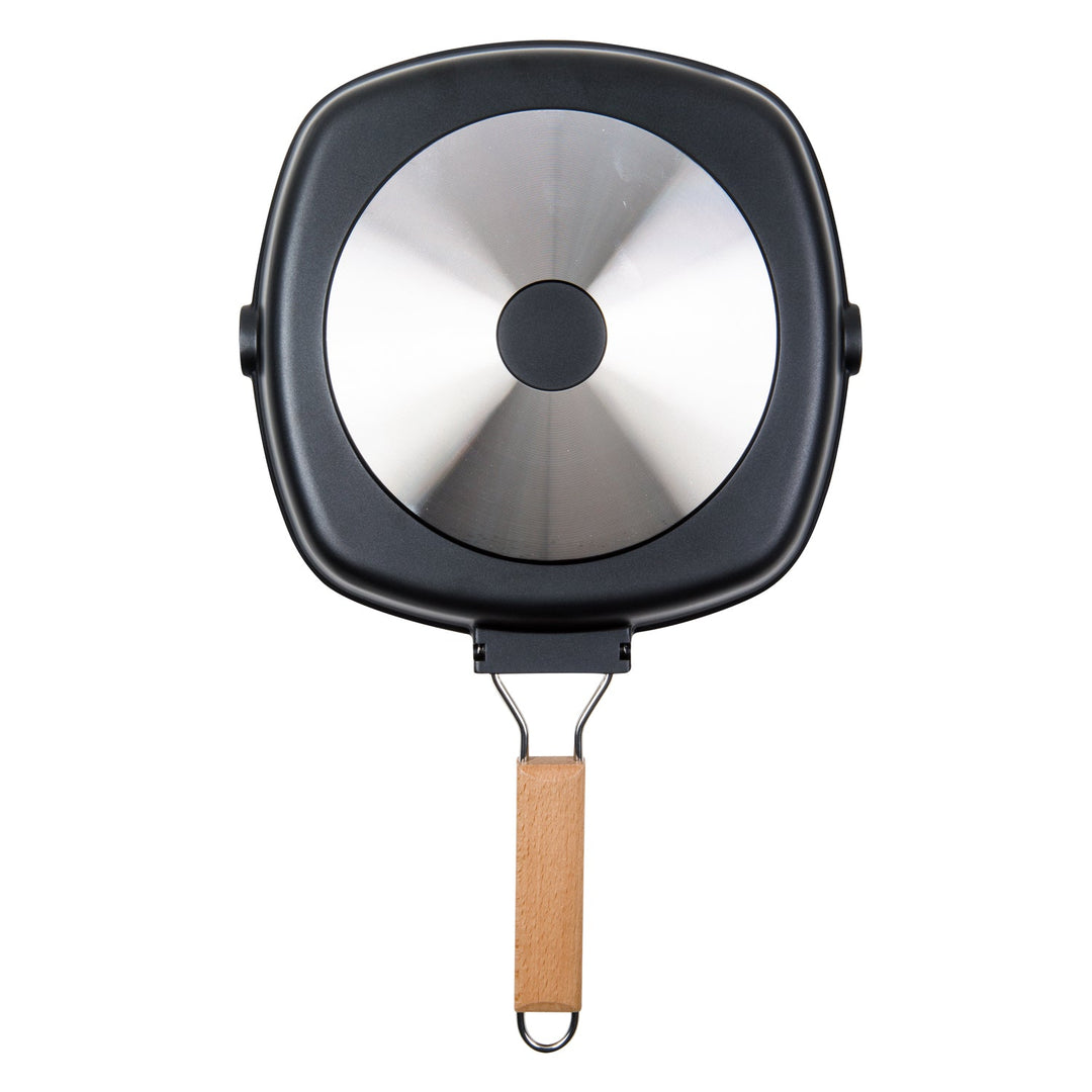 MASTERPAN Nonstick Grill Pan with Folding Handle, 11" (28cm)