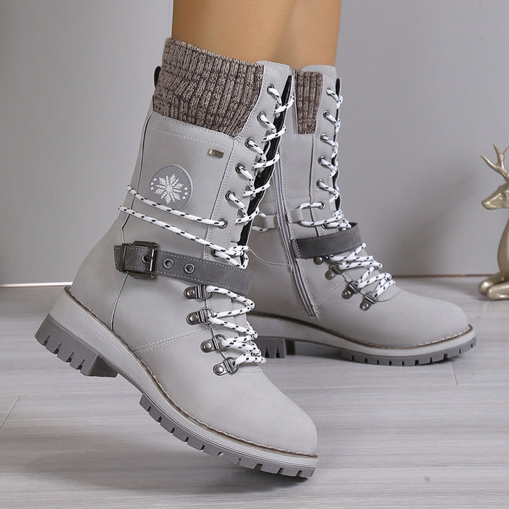 H&F Fur Warm Knee-High Boots c