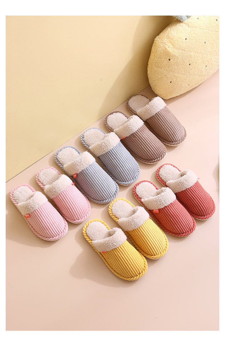 H&F Corduroy Home Slippers c
