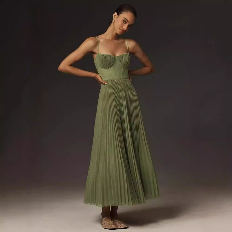Green Ice Silk Dress