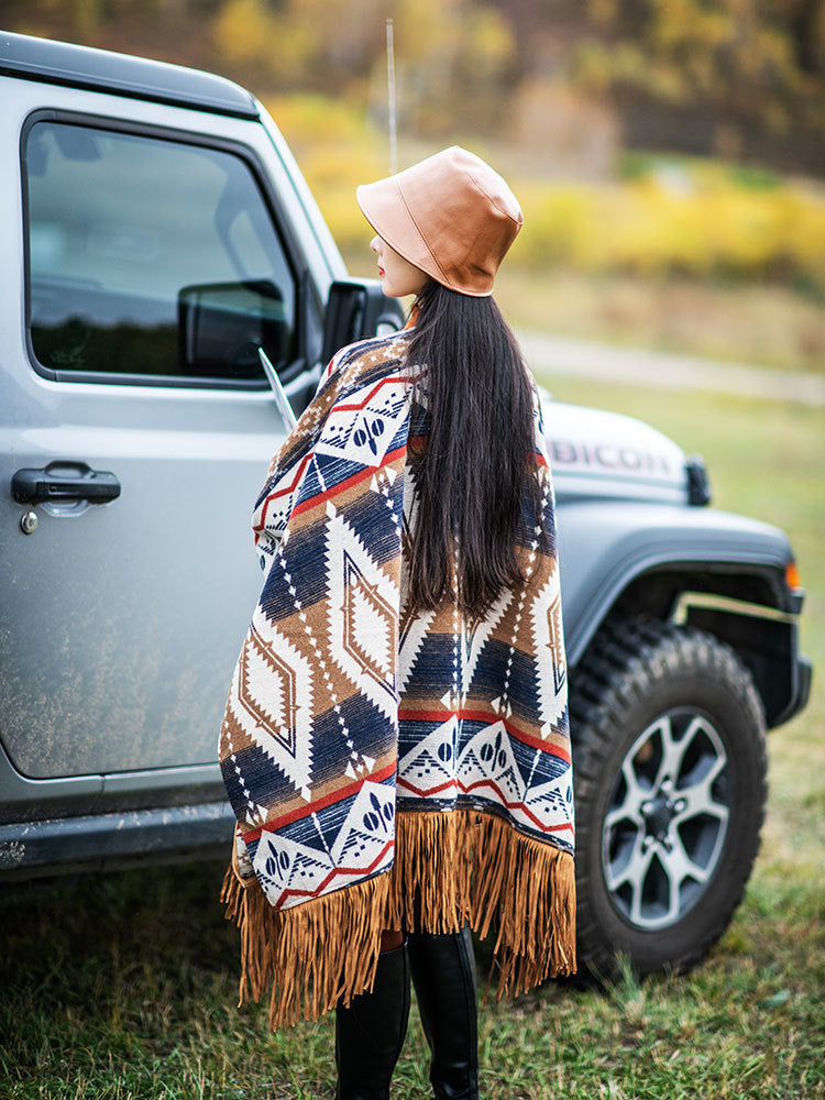 Tassel Cape Shawl