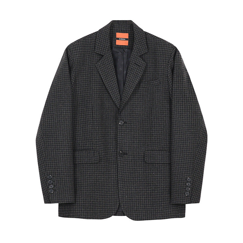 H&F Houndstooth Wool Coat c