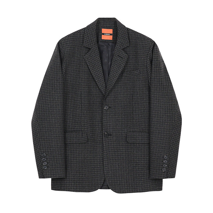 H&F Houndstooth Wool Coat c