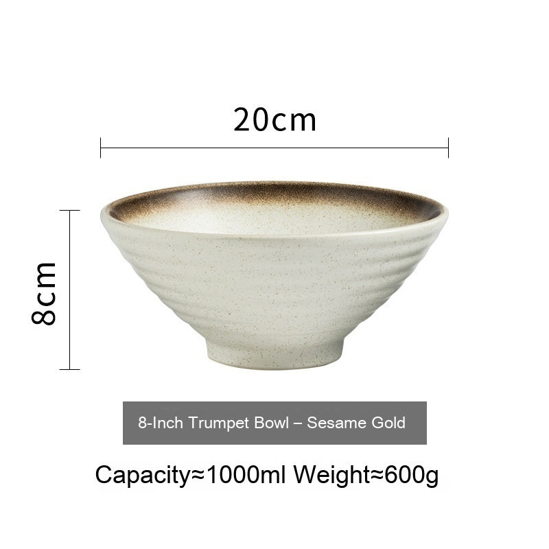 Spice-Dusted Ramen Ceramic Bowl