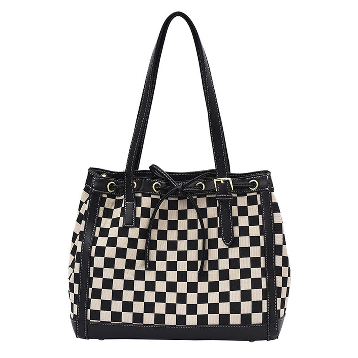 H&F Checkerboard Contrast Tote c